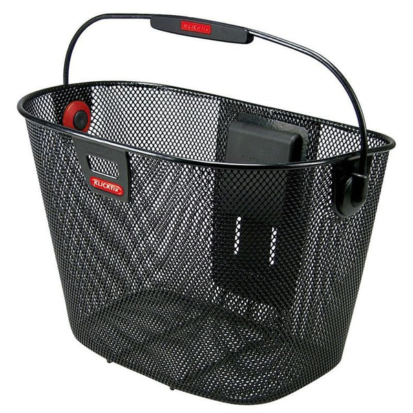 CESTA DELANTERO KLICKFIX MALLA FINA SIN ADAPTADOR NEGRO 16 LITROS