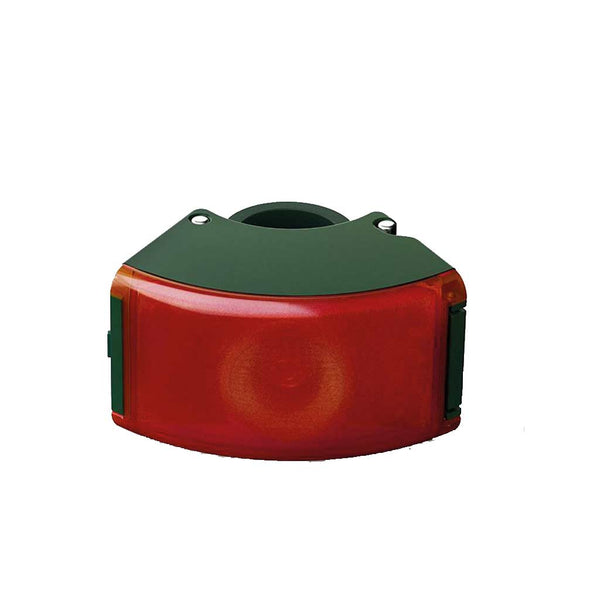Luz trasera Bookman curve LED USB 22-32 mm verde