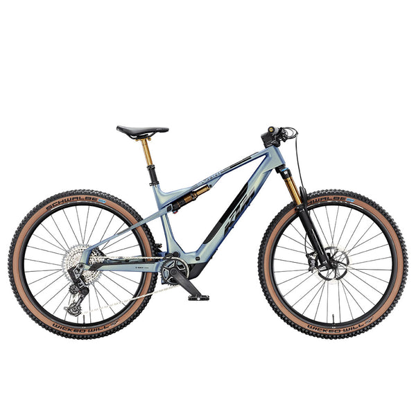 Bicicleta eléctrica KTM Macina Scarp SX Prime GX T-Type 2025 - VELVET PETROL MATT (BLACK+GOLD)