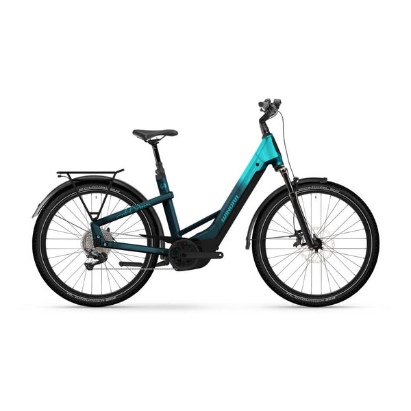 Bicicleta eléctrica Winora Yakun X12 Low blue monday / aqua - glossy 2026