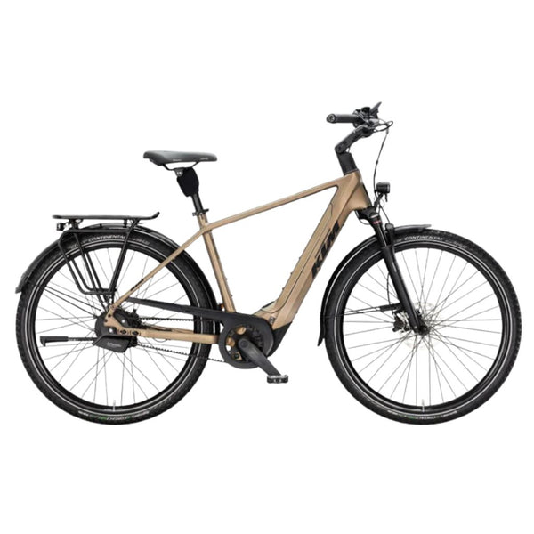 Bicicleta eléctrica Urbana KTM Macina City 810 Belt H Olive Pearl Matt