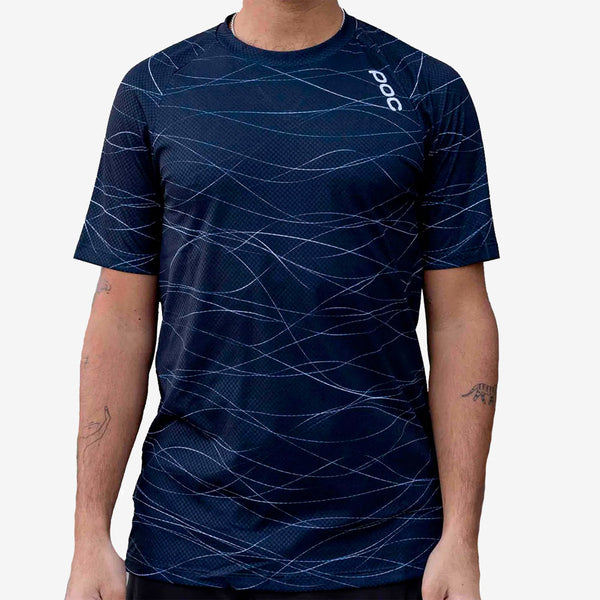 MTB Pure Tee  Lines Turmaline Navy